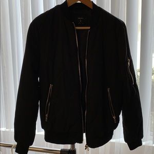 Black bomber jacket